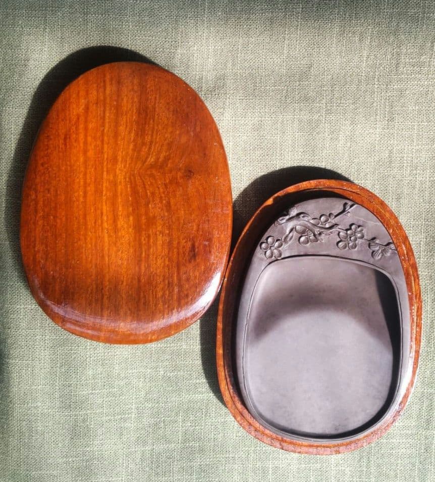 69*Z276書道 硯 墨 端渓硯 梅 赤間硯 龍渓硯 骨董