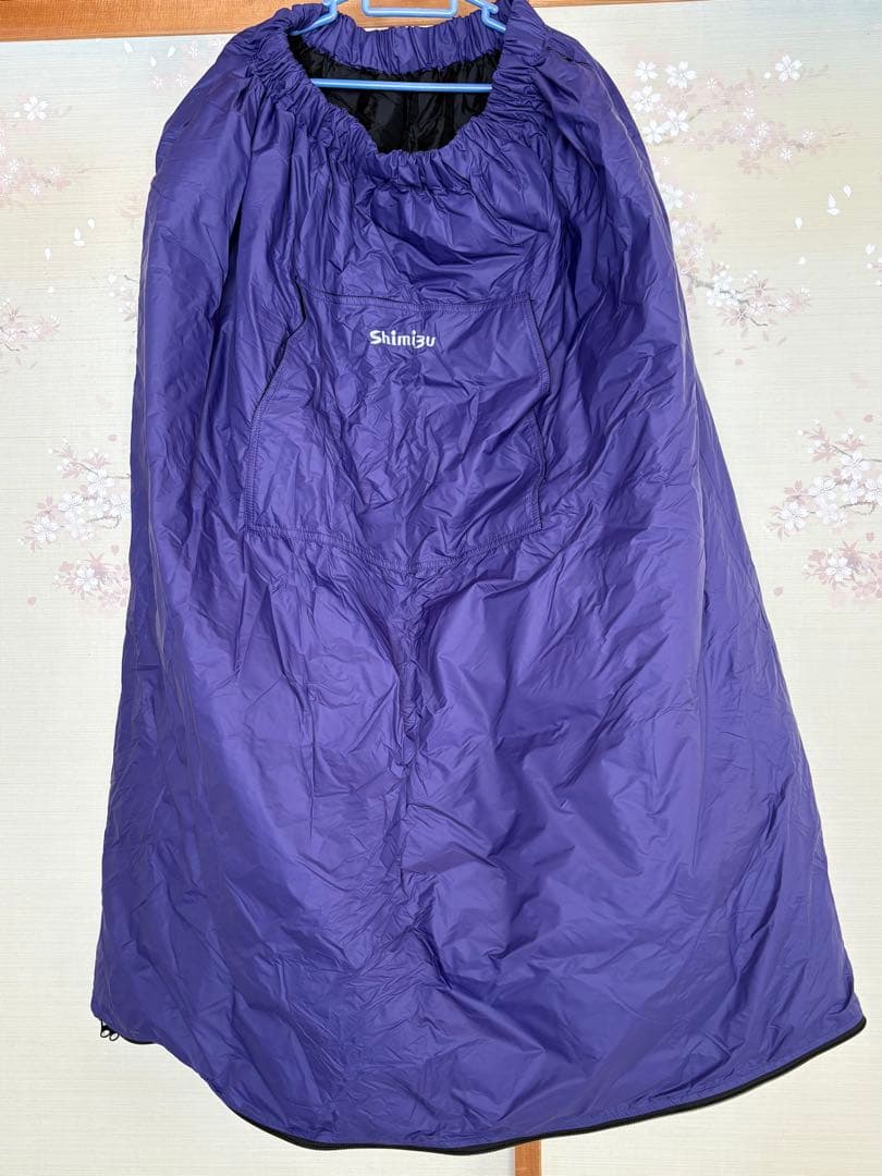 へらぶな　ダウンスカート　シミズ製　紫色