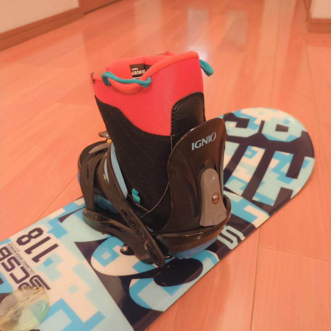 BURTON　BOAブーツ　CSB　キッズスノーボード　ワックス施工済み