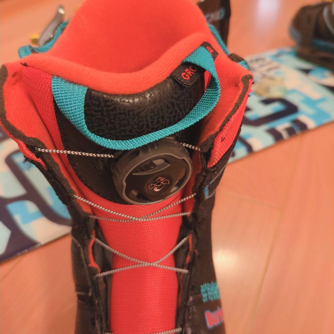 BURTON　BOAブーツ　CSB　キッズスノーボード　ワックス施工済み