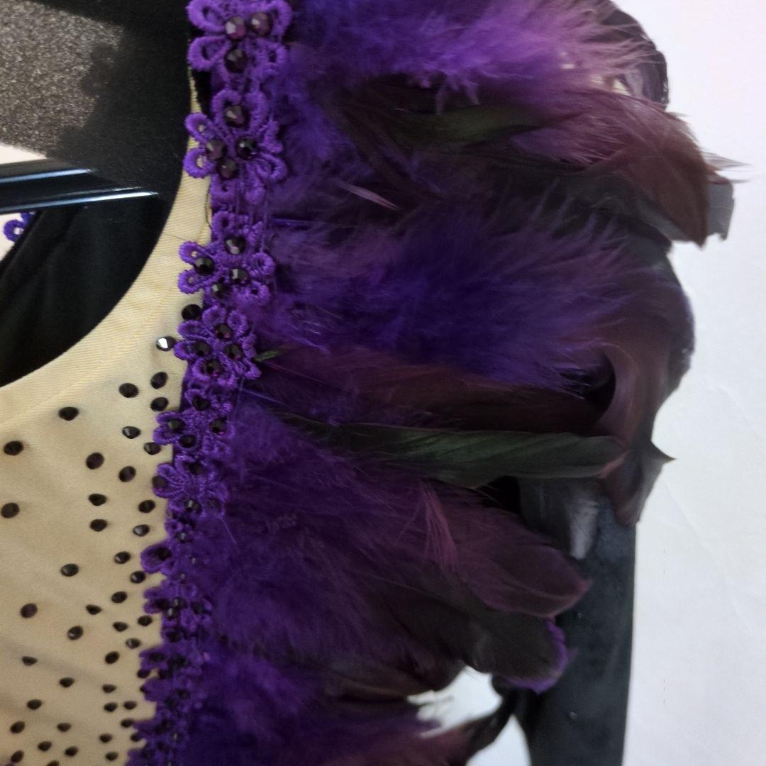 新品未使用★社交ダンス ドレス ✿ 羽根装飾　チャコット　ジャンティ　タカダンス