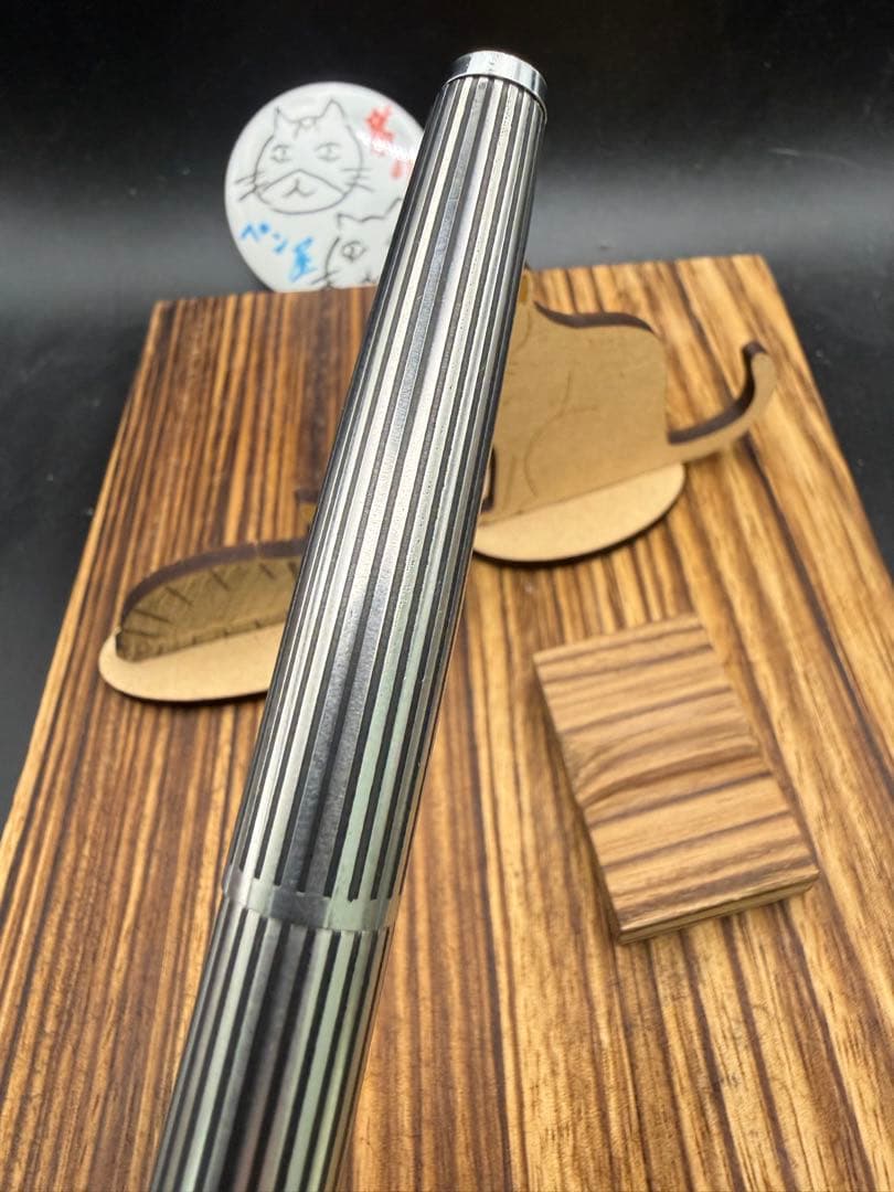 Pilot 万年筆 CUSTOM K-500SS 蝕刻ストライプ 18KWG F