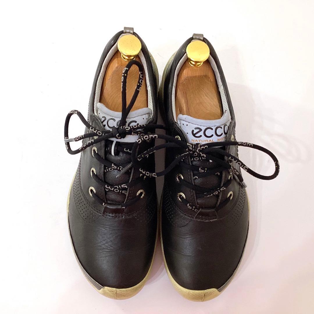 美品✨ECCO エコー ゴルフシューズ　バイオム24cm 黒 レザー
