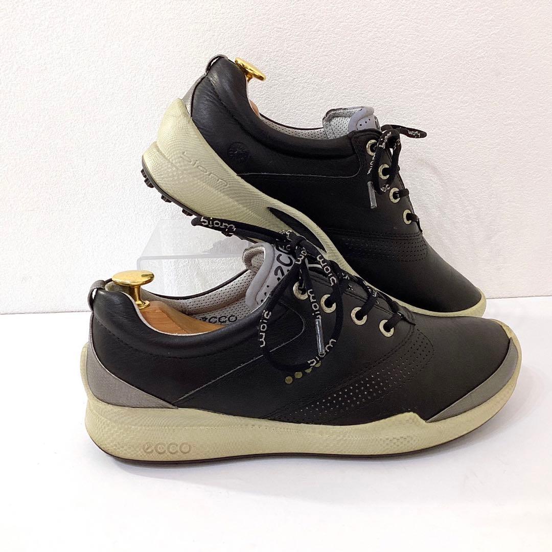 美品✨ECCO エコー ゴルフシューズ　バイオム24cm 黒 レザー