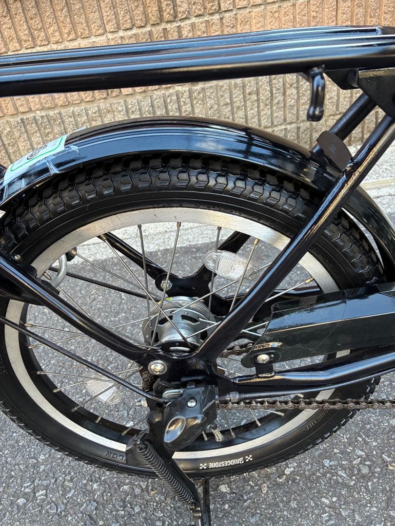 ヤマピーの電動アシスト自転車 シティタイプ黒　ブリヂストン　アシスタ