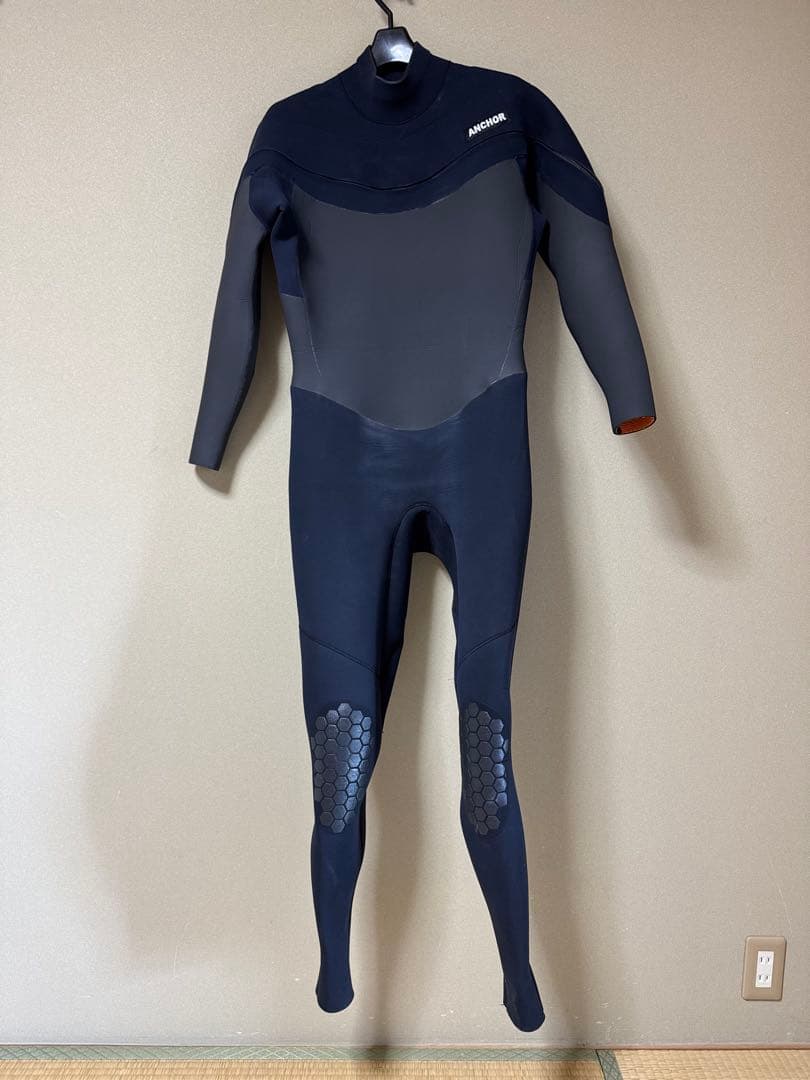 サイバー製アンカーフルスーツ チェストフルジップ 起毛4/3ミリ LB