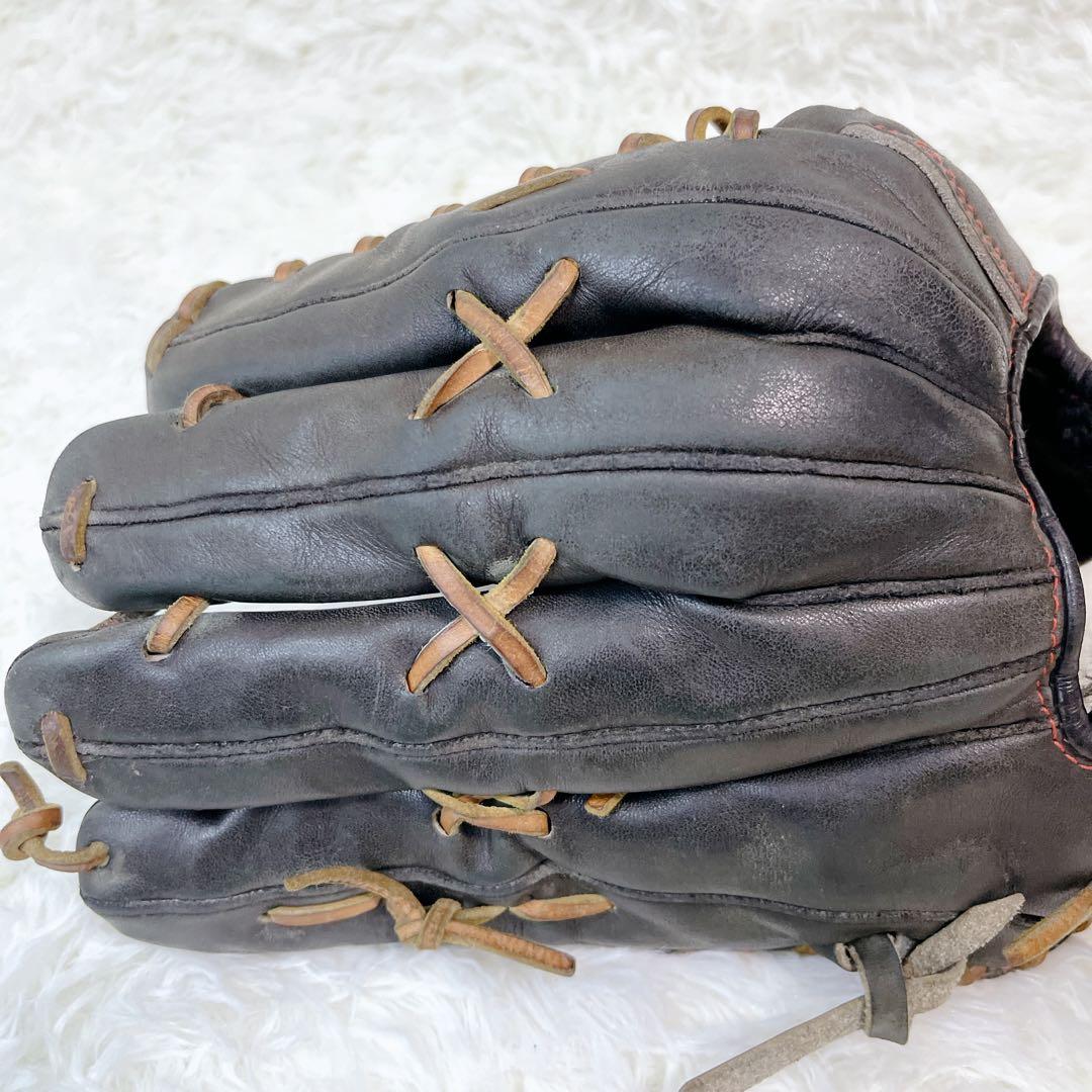 人気商品✨ZETT プロステイタス 硬式 外野手用グローブ 刺繍 ブラック