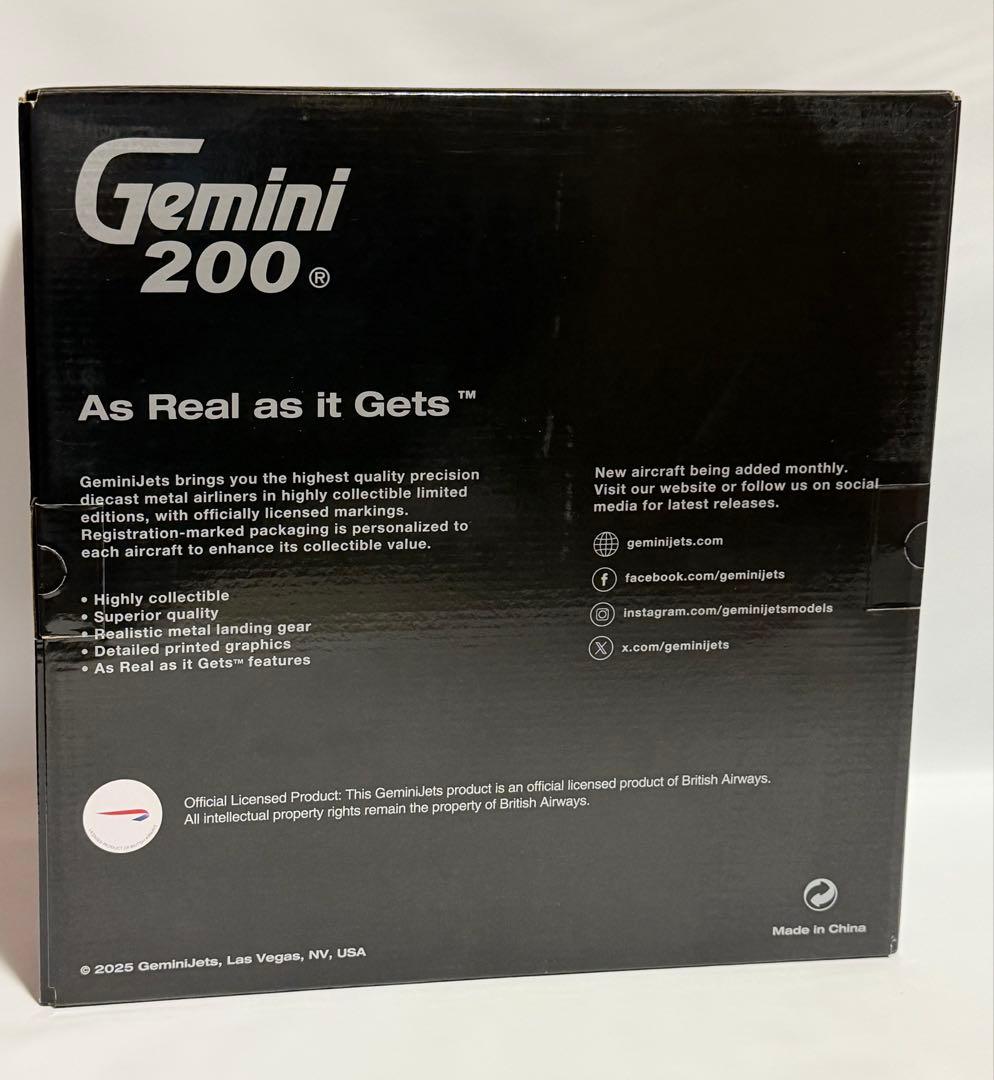 航空機・ヘリコプター Gemini 1/200 Airbus A380 British Airways
