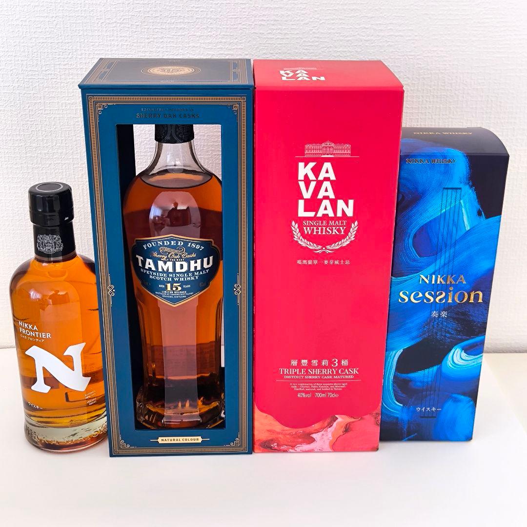 4本セット タムデュー15年 カバラン トリプルシェリー ニッカセッションなど