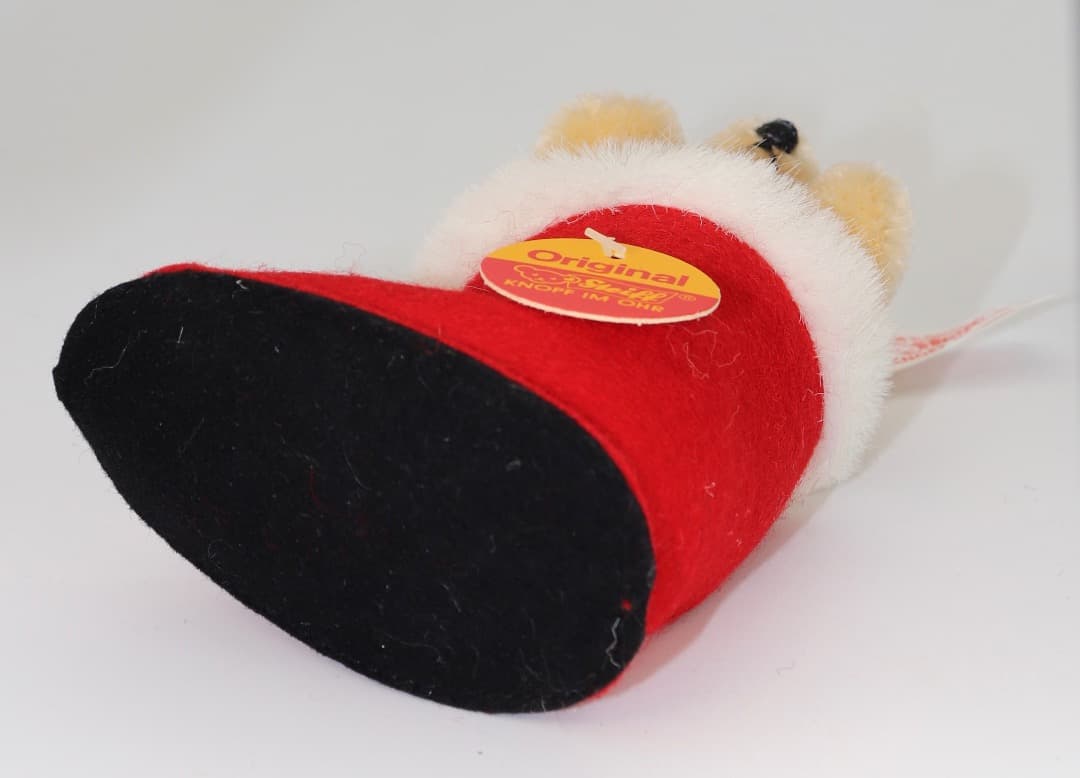 Steiff クリスマスブーツの中の小さなテディベア10cm 2000年度製品