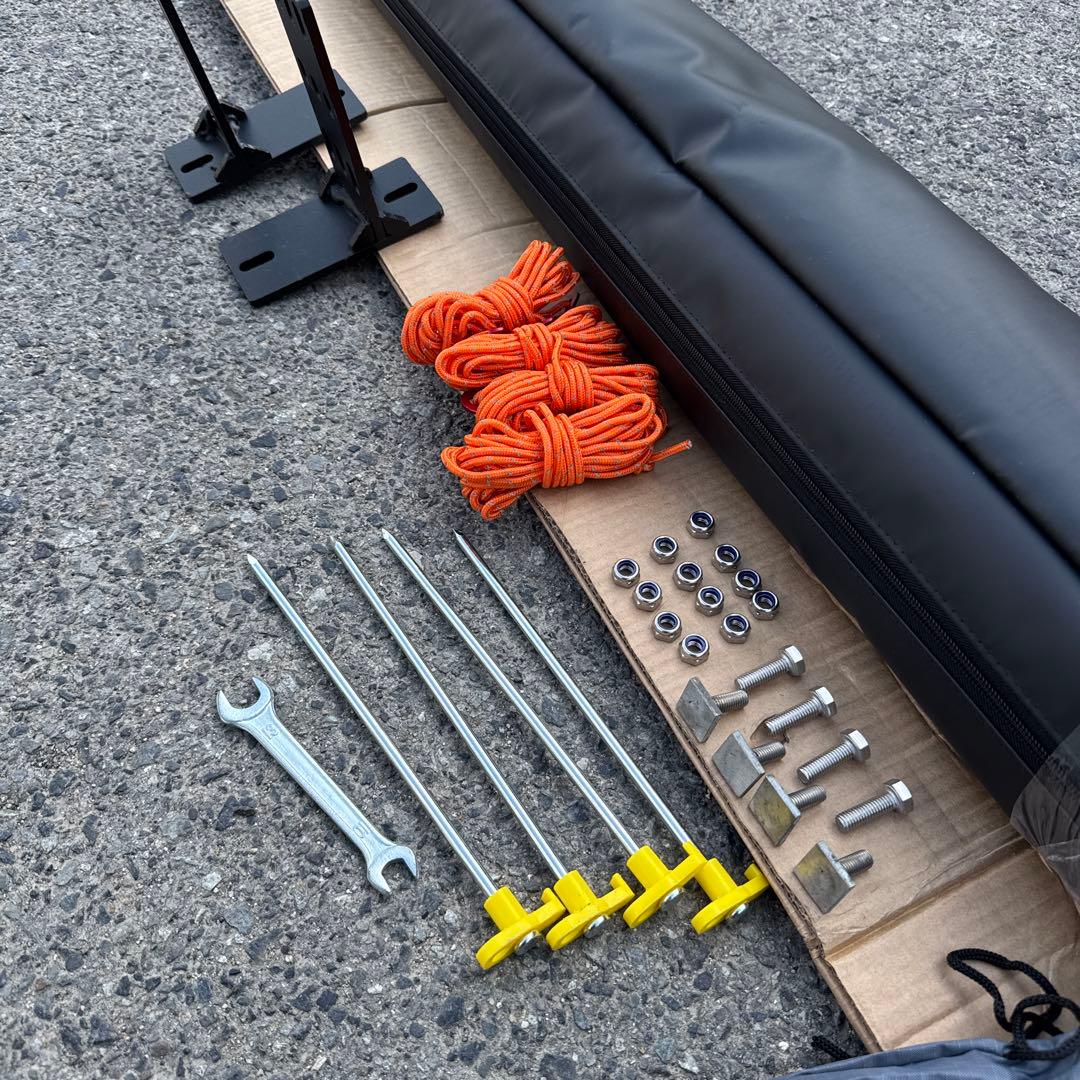 270度展開 カーサイドオーニング 車用タープ　シングルフレーム 運転席側用