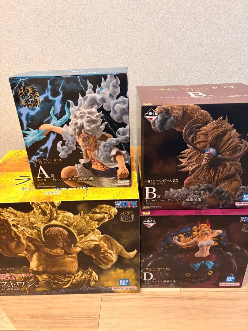 ABDラストワン4個セット 一番くじ ワンピース EX 悪魔を宿す者達vol.3