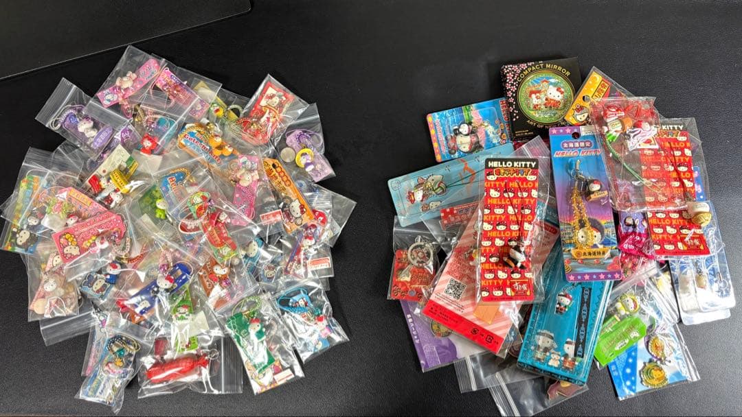 ＊レア＊未使用＊ご地キティ根付&ストラップセットまとめ売り