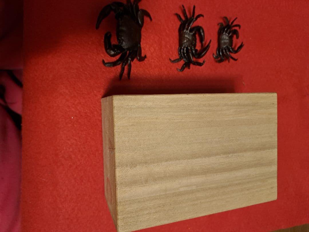 116-KANI 銅　蟹　置物3セット　盆栽飾り