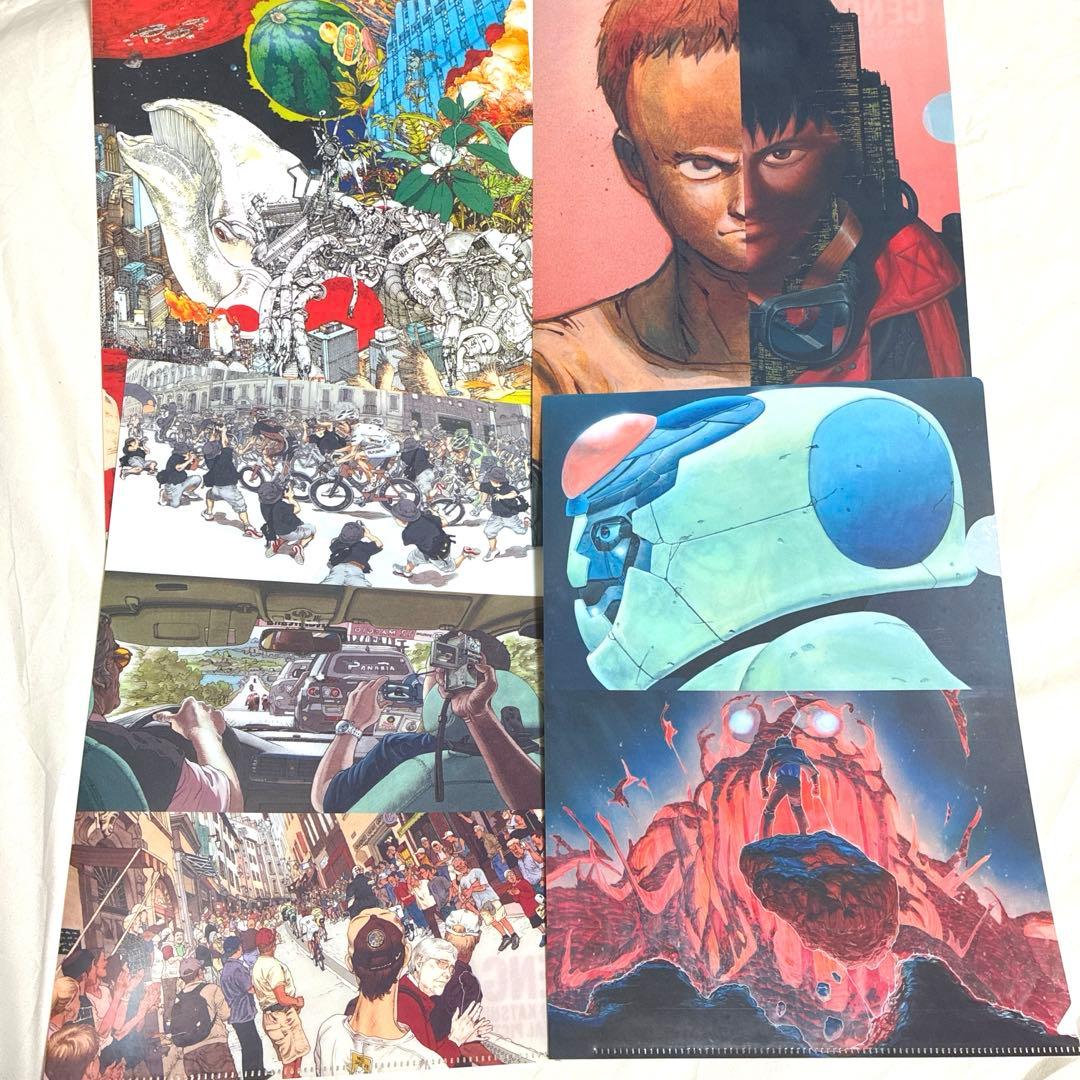 大友克洋 AKIRA ART OF WALL フライヤー クリアファイル セット