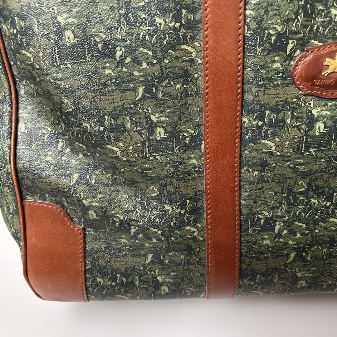 ＊柄希少・廃盤TANINO CRISCIボストンバッグ グリーン新品・未使用＊