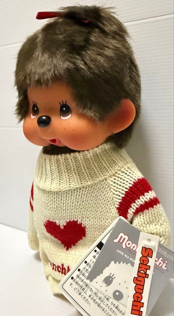 バ*ノ様 ハートのあったかニットモンチッチM 女の子　未使用品