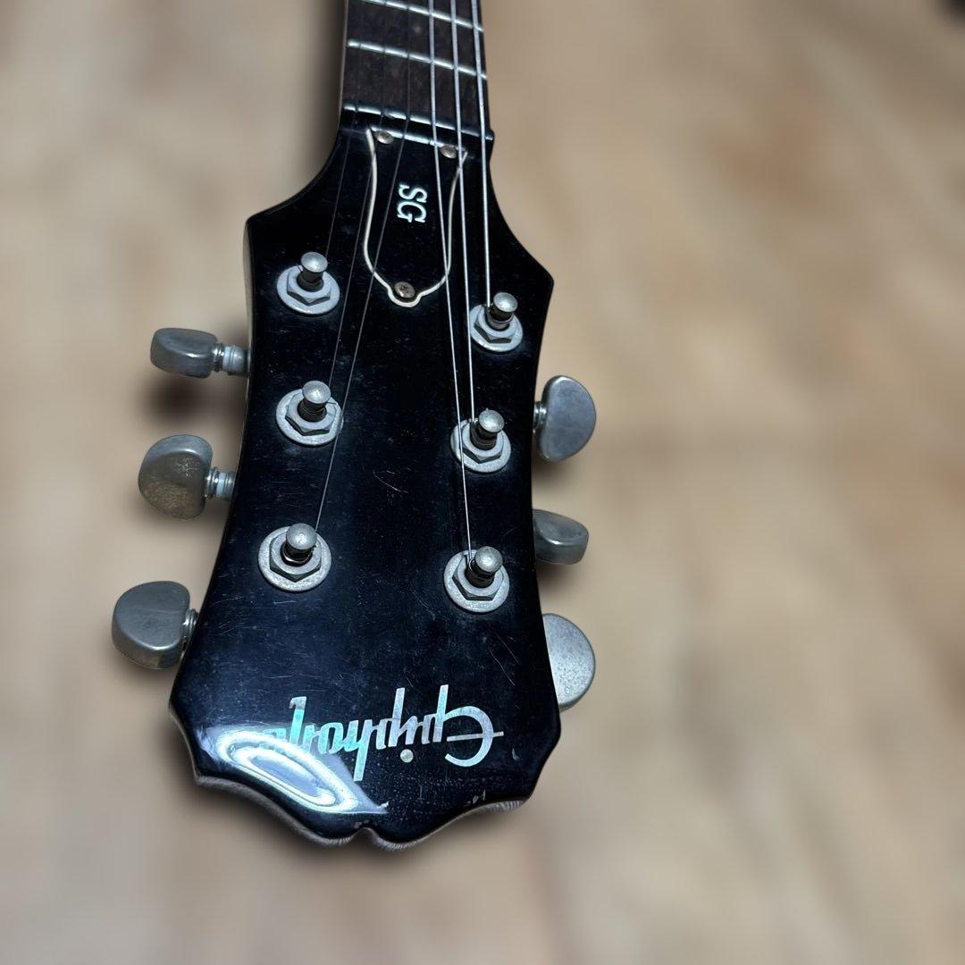 k*u様 Epiphone SG エレキギターブラック　エピフォン　黒
