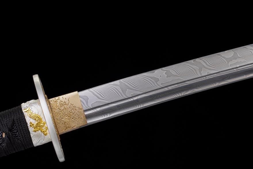 【龍影武士刀】古兵器 刀装具 日本刀　模造刀 居合刀 武士道 鑑賞用 美術刀