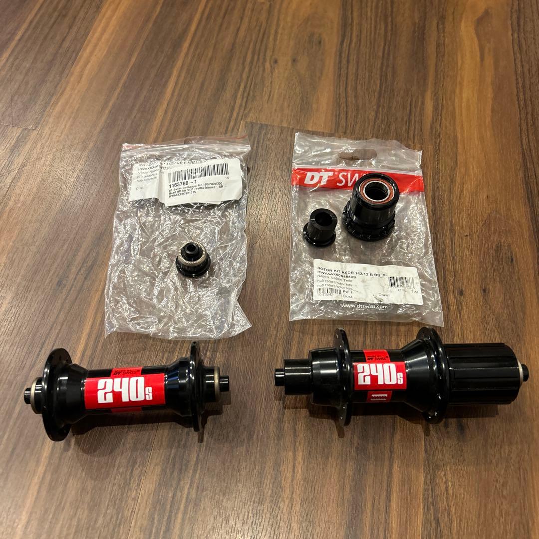 DT SWISS 240 Front Rear hub XDR フリー & QR