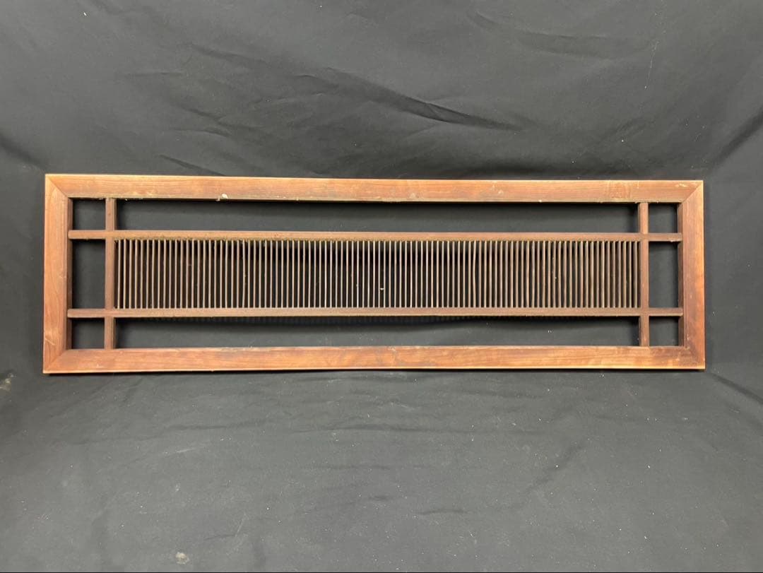 古民家 組子細工 木製欄間 横×縦×厚み 約120×37×3cm建具 DIY