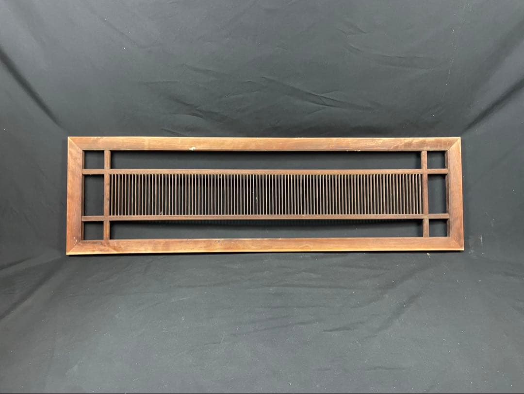古民家 組子細工 木製欄間 横×縦×厚み 約120×37×3cm建具 DIY