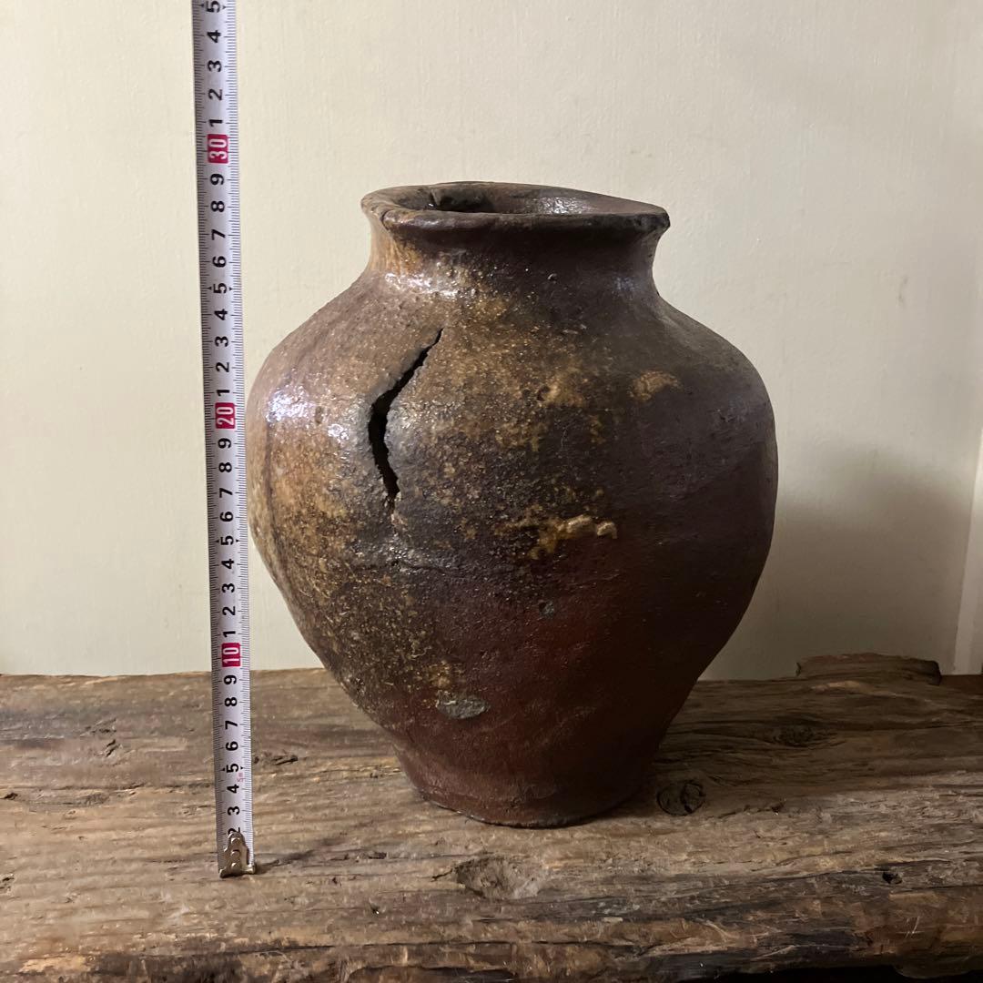 古常滑破れ壷　室町時代　古丹波　古備前　花器　大久保裕司　秦秀雄　白洲正子　李朝