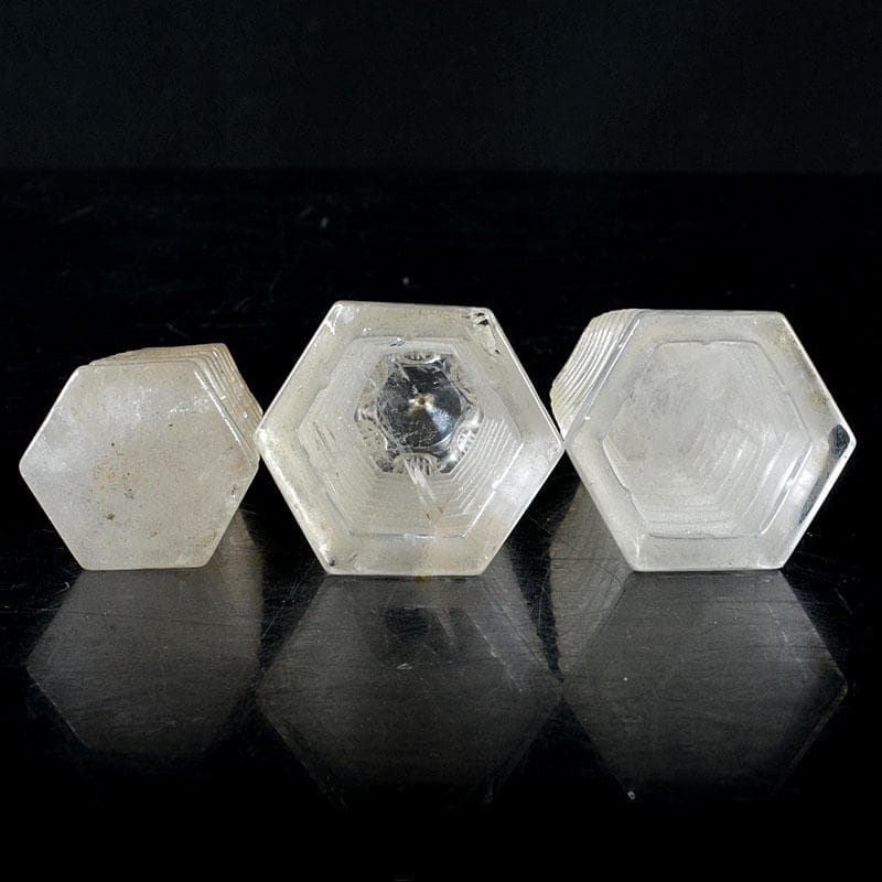 天然石　水晶　文昌塔　風水　縁起物　３点まとめて　Ｖ　6874