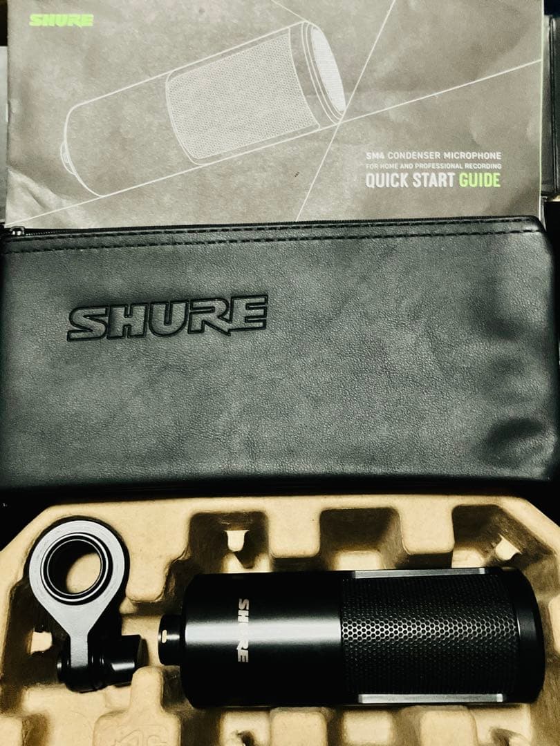 SHURE SM4 最新 ホームレコーディング用 コンデンサーマイク
