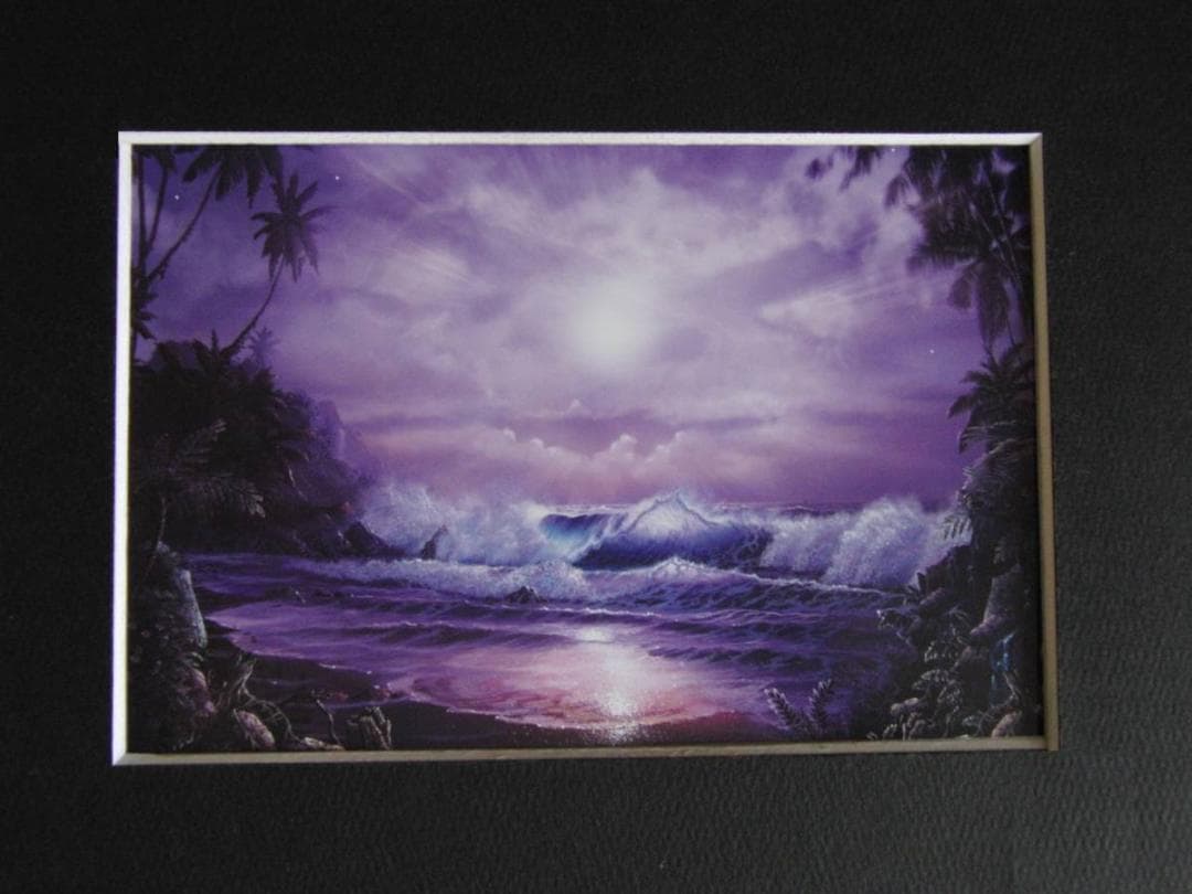 クリスチャン・ラッセン、【オリジンオブライフ】、希少な額装用画集より