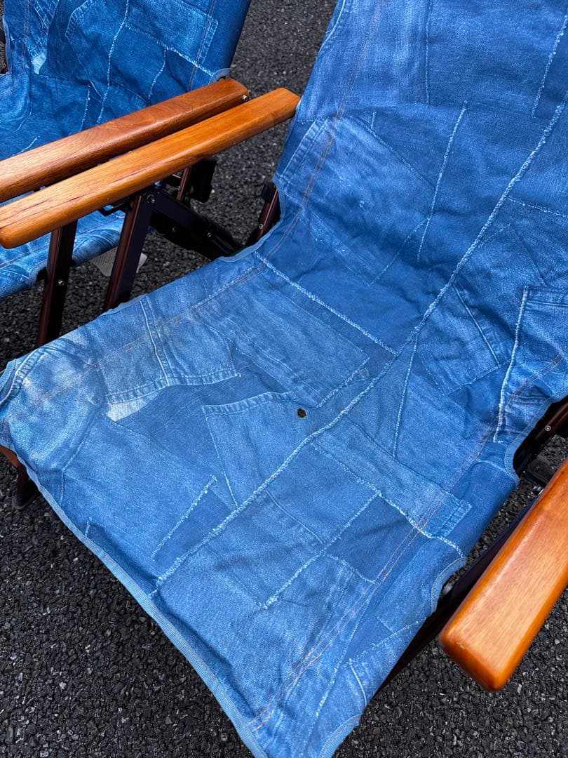 激レア！Coleman レイチェア インディゴレーベル デニム 2脚セット
