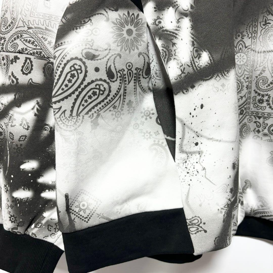 ラッセルノ ゴルフ クルーネック P.O スプレー ペイズリー ホワイト 2XL