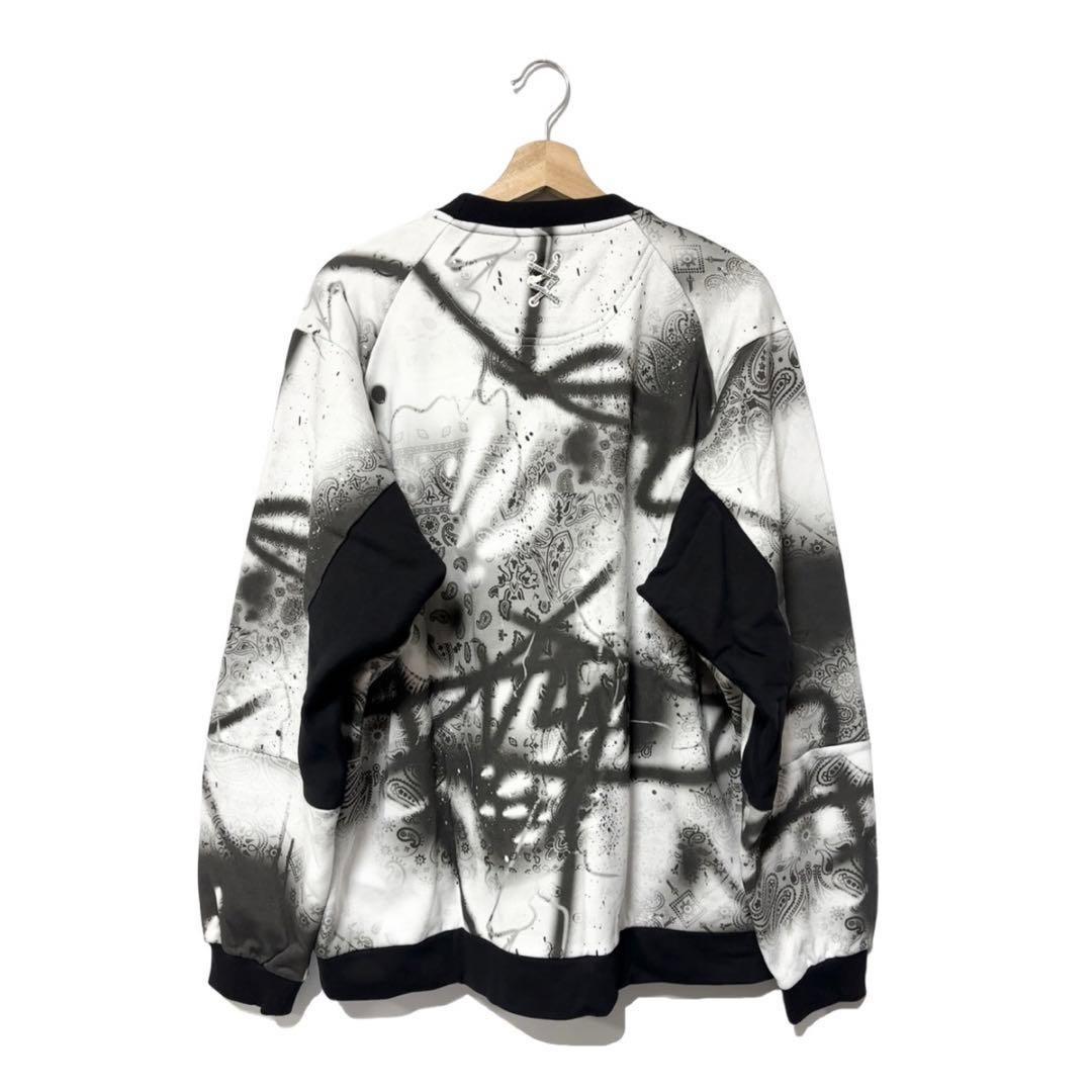 ラッセルノ ゴルフ クルーネック P.O スプレー ペイズリー ホワイト 2XL