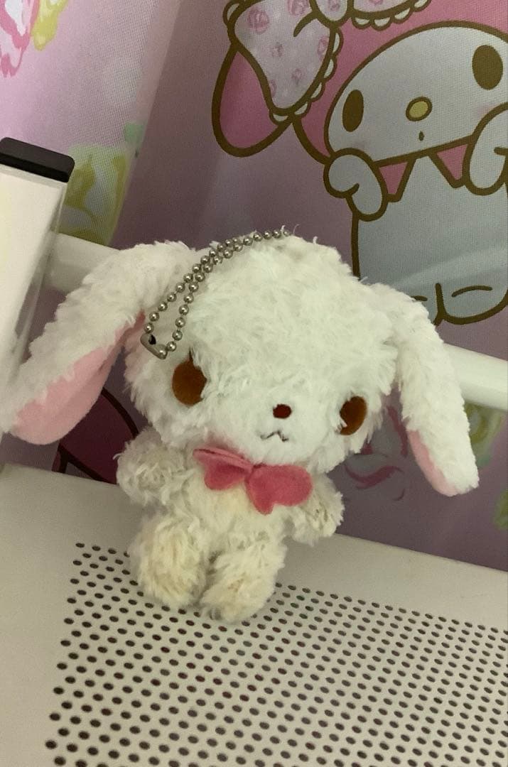 2005年　シュガーバニーズ　しろうさ　マスコット　ぬいぐるみ　ボールチェーン
