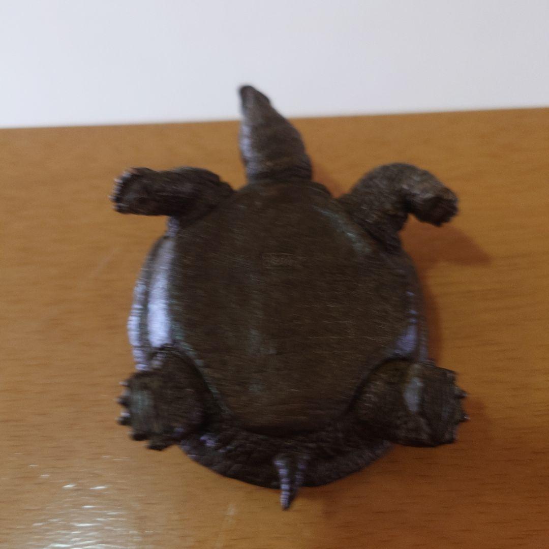 銅製　スッポン　在銘