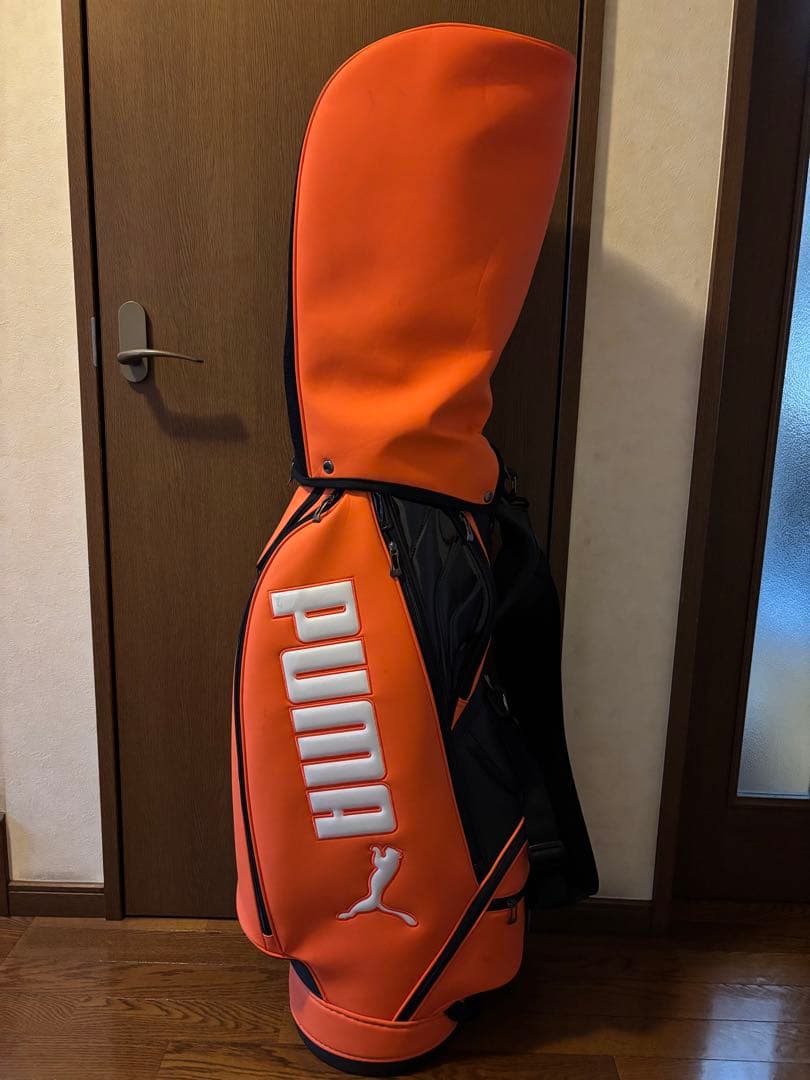 PUMA キャディバッグ　ゴルフバッグ　オレンジ
