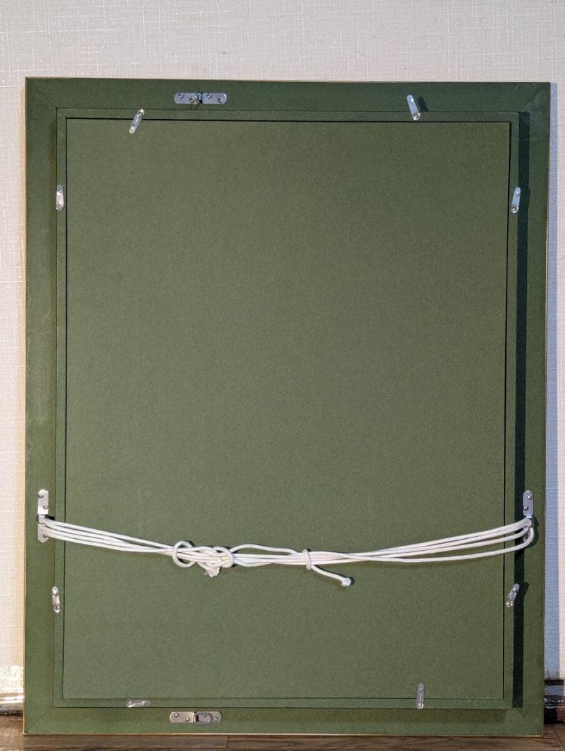 【真作】絵画　チョウ・テリン　油彩　陽光　光溢れる小径　箱・黄袋入　Y140