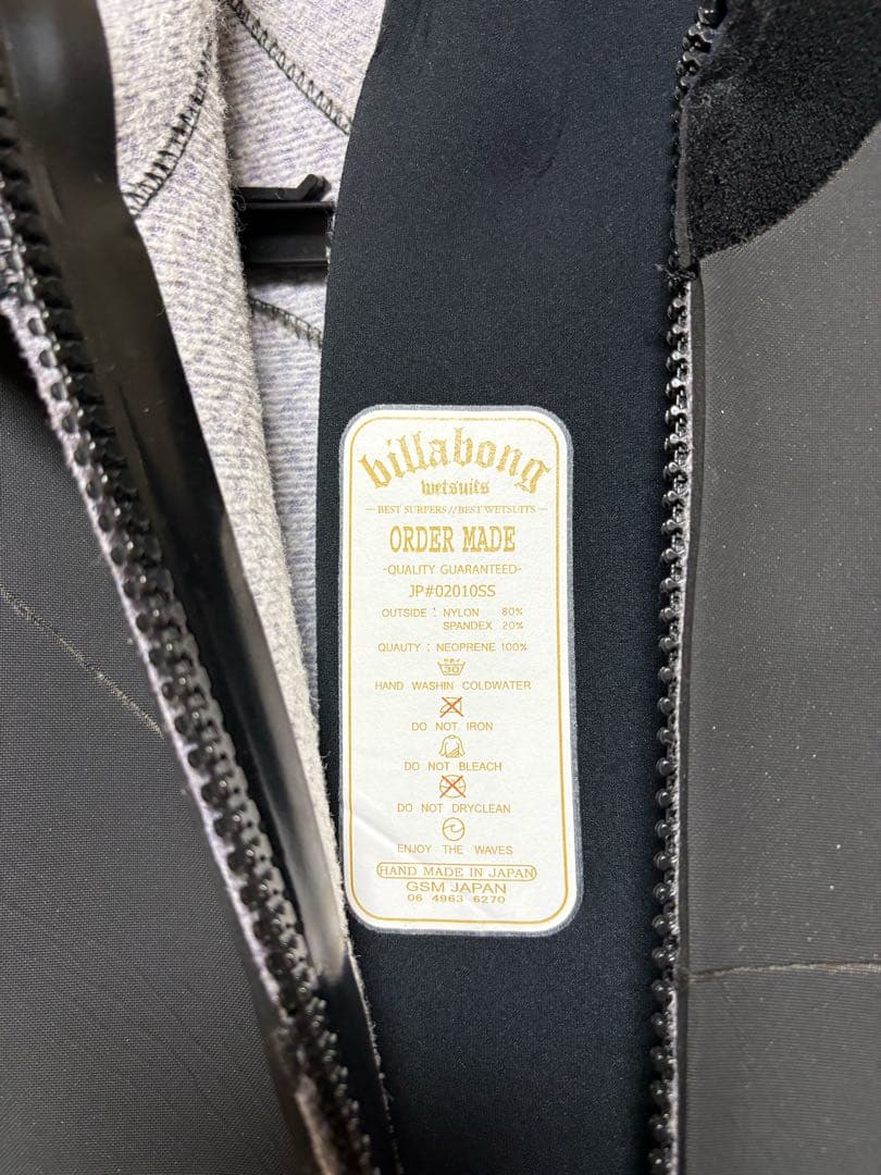 BILABONG(ビラボン)5×3mm セミドライ メンズ Mサイズ 相当