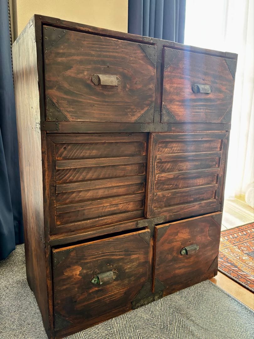 【古家具・古道具】木製 箪笥 タンス 棚 昭和レトロ 収納