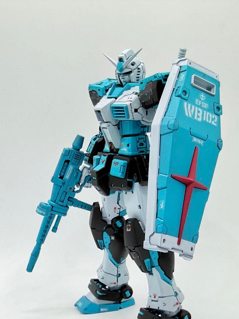 【塗装済】 RGガンダム2.0 初音ミクカラー塗装