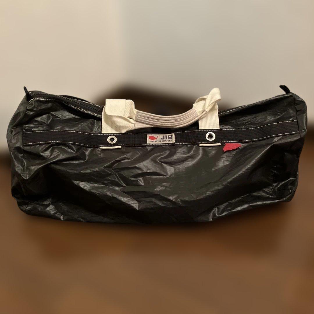 JIBダッフルバッグ　ラージサイズ　ブラック　白ハンドル　革ハンドル　レア　希少