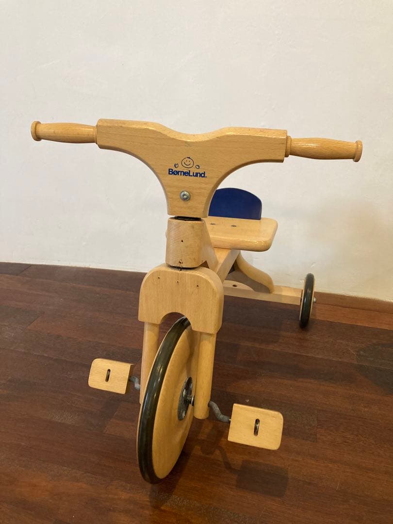 ボーネルンド　三輪車　ペダル有り　木製　室内　中古