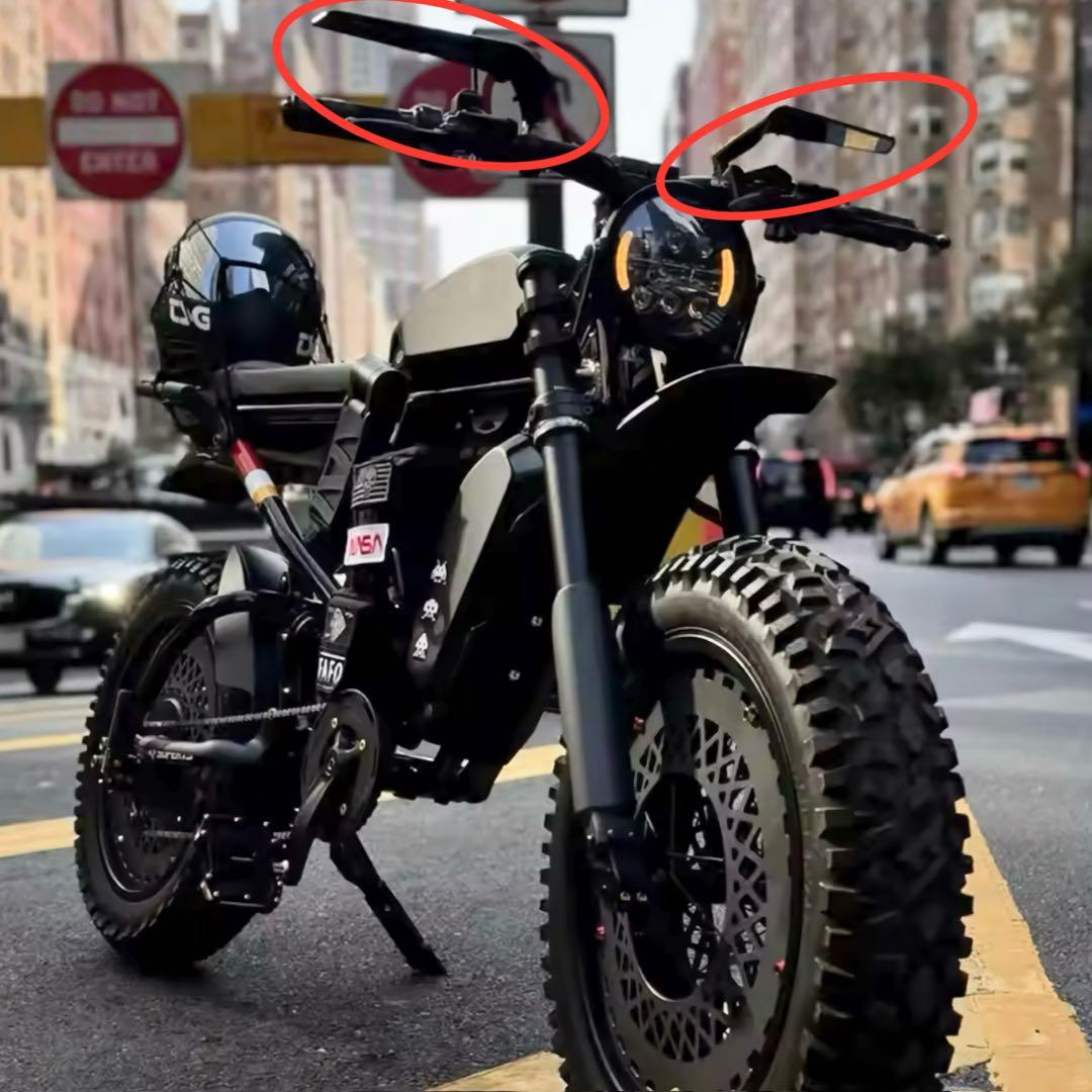 【最終値引】特注カスタムsuper73ミラーsuper73ロゴ付きミラーAタイプ