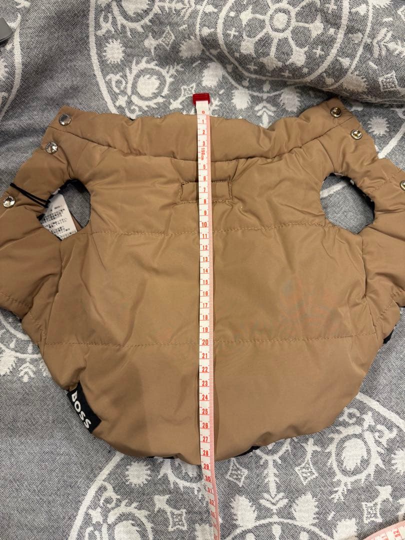 HUGO BOSS 犬用リバーシブルダウンジャケット XS キャメル 本物