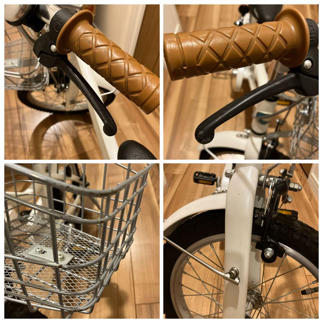 【美品、直接受け渡し】KhodaaBloom 16インチ ホワイト+補助輪