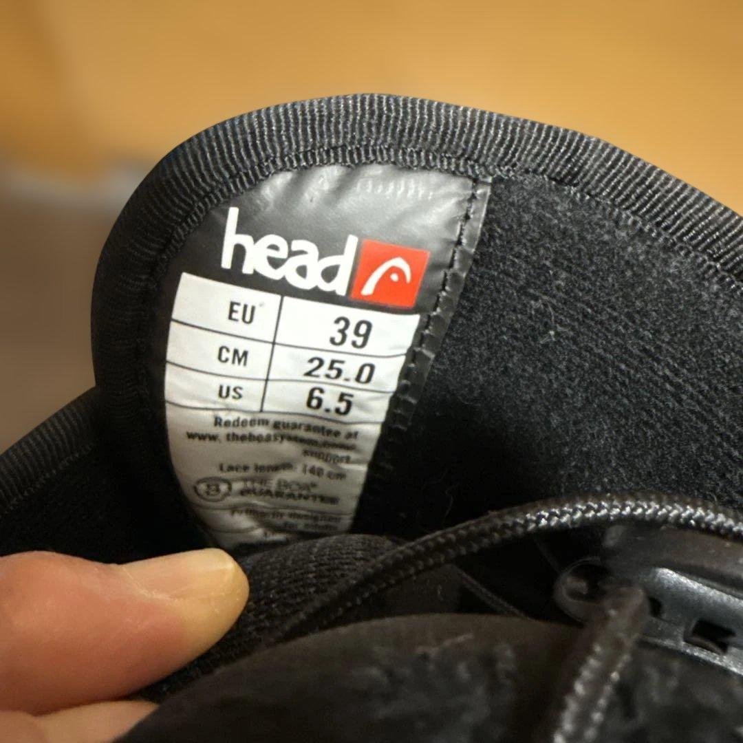 HEADスノーボードブーツブラック STRIKE BOA 25㎝