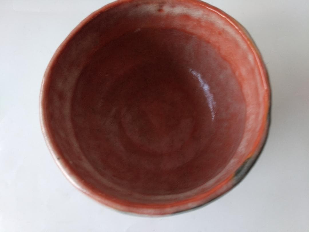 佐々木松楽 赤楽茶碗 茶碗 茶道具  抹茶碗 新品 未使用 です。