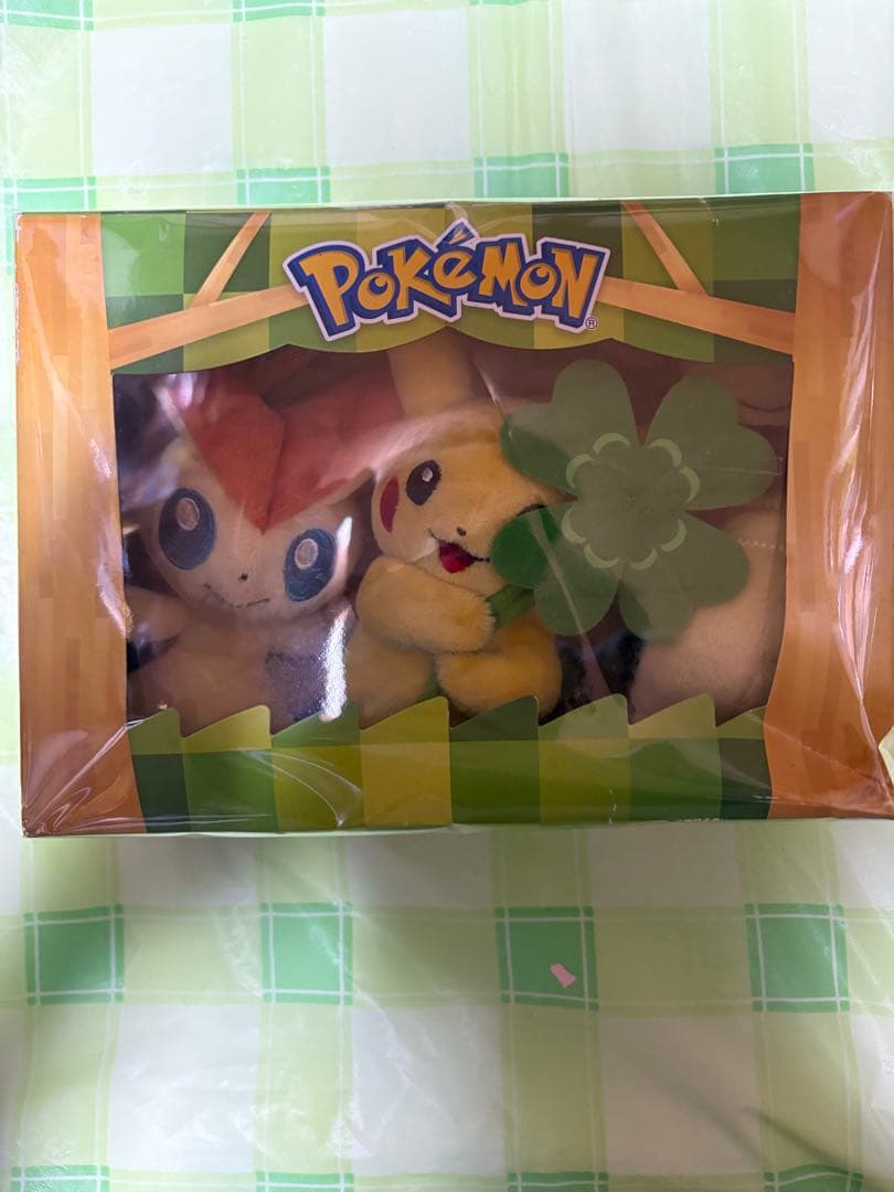 ピカチュウ＆ツタージャ＆ビクティニ ぬいぐるみ ポケモンセンタートウホク限定