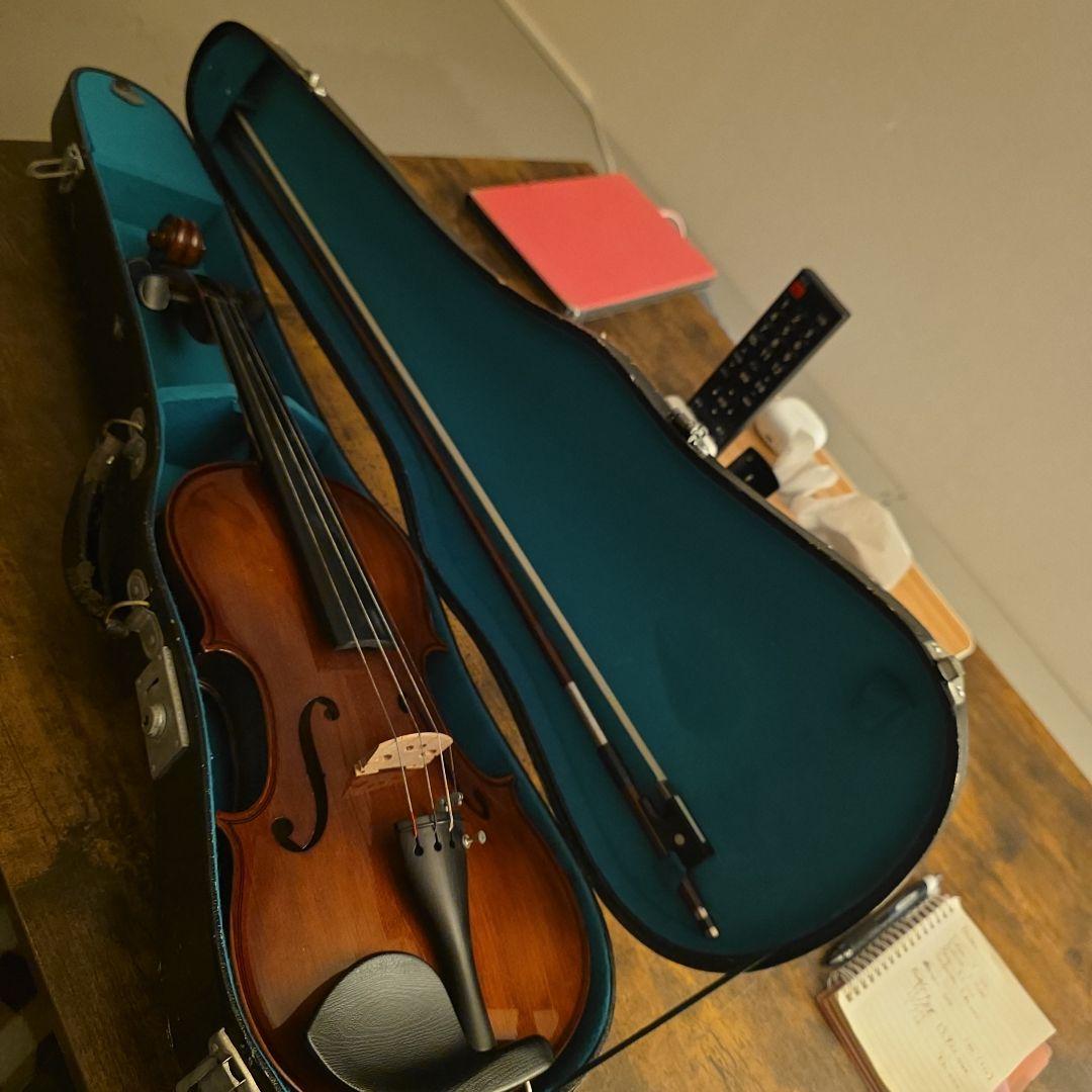 木製ブラウンバイオリン 4弦 フルボディ
