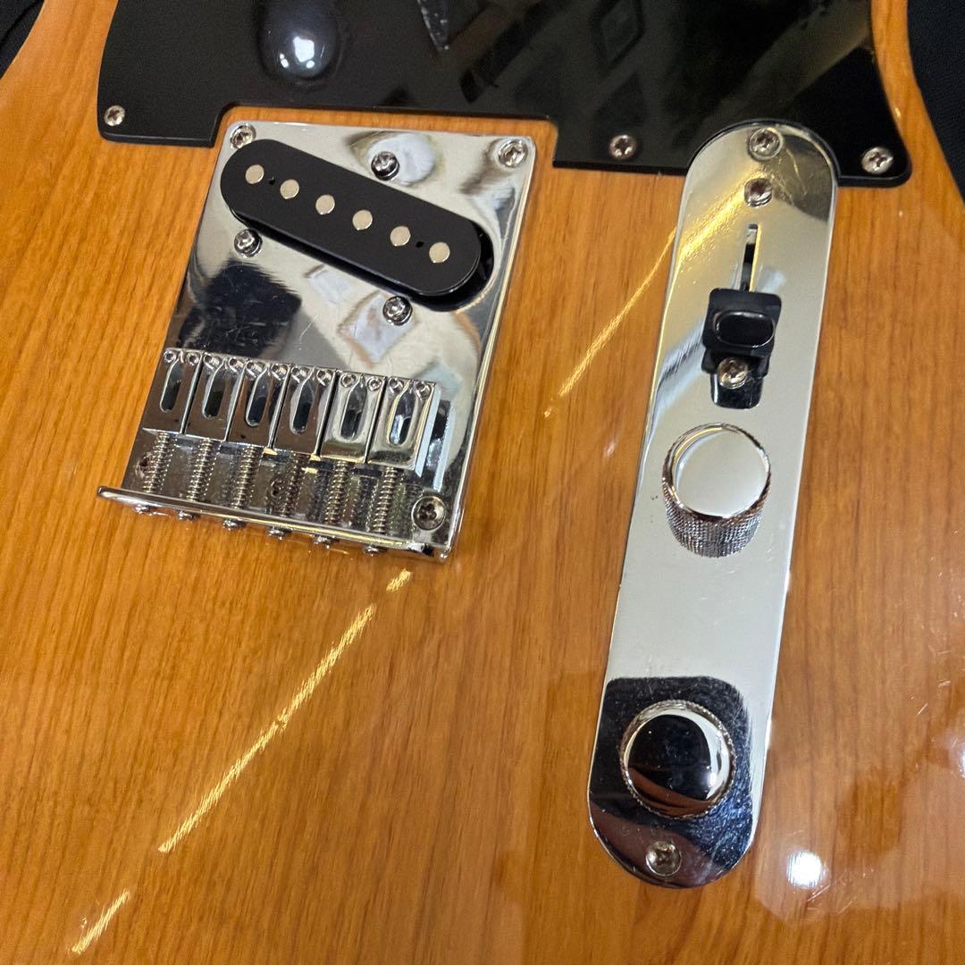 Squier 木目 テレキャスター バタースコッチ ソフトケース 付